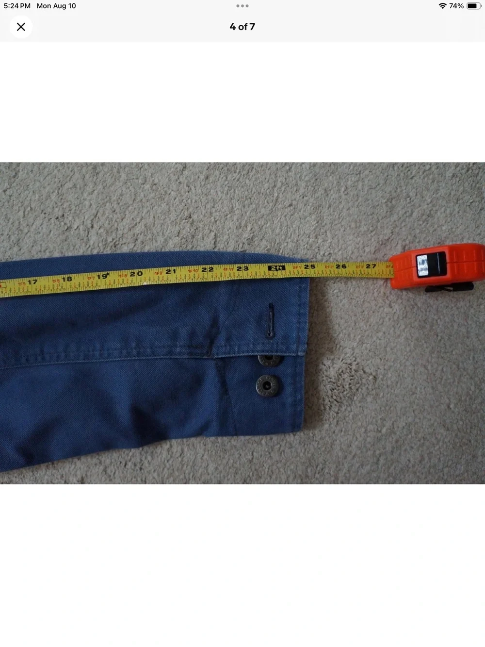 J.Crew Wallace & Barnes chore jacket in duck canvas Blue Small